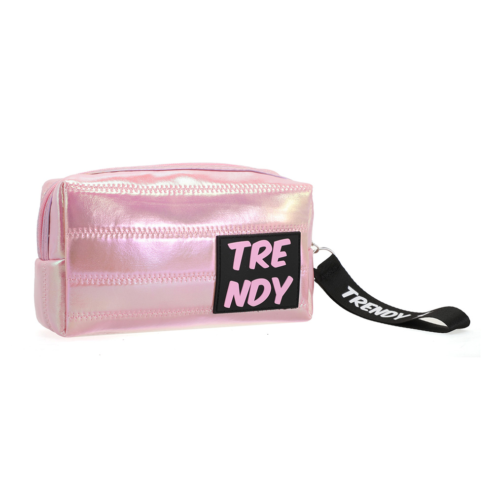 PORTACOSMETICOS 10X19,5X6,5CM - ROSA - 1 UND. TRENDY