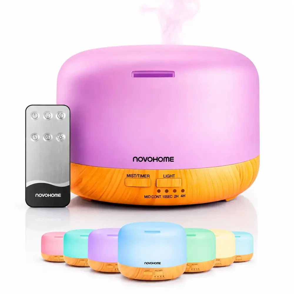 DIFUSOR AROMATICO HUMIDIFICADOR 300 ML NOVOHOME