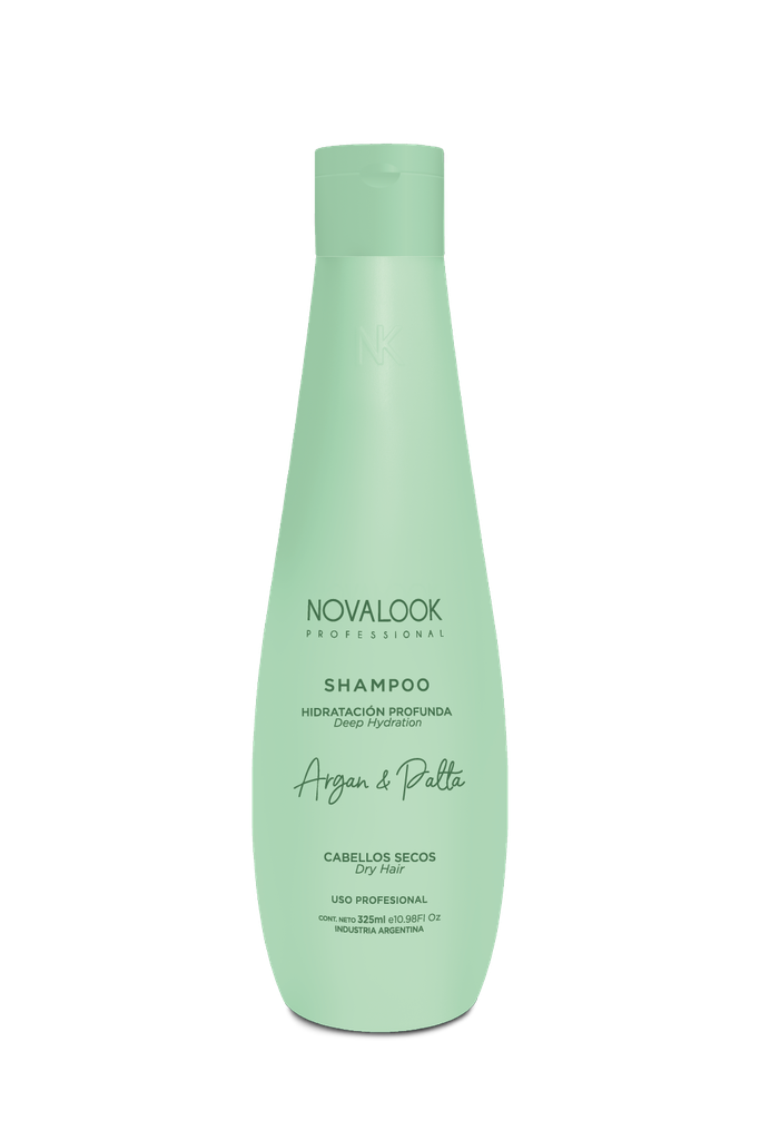 SHAMPOO ARGÁN Y PALTA CABELLOS SECOS - 325 ML - BOTELLA NOVALOOK