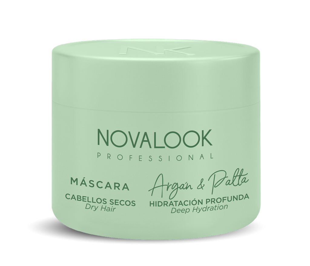 MÁSCARA ARGÁN Y PALTA CABELLOS SECOS - 250 ML - POTE NOVALOOK