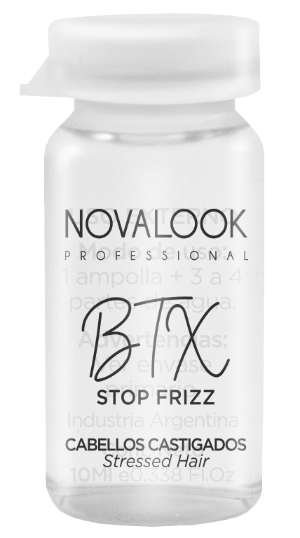 AMPOLLA BTX STOP FRIZZ CABELLOS CASTIGADOS VENTA X UND - 10 ML - AMPOLLA NOVALOOK