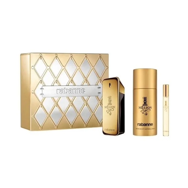 PACO RABANNE ONE MILLION MEN EDT COFRE (EDT 100ML+DEO 150 ML+ TRAVEL 10 ML - CAJA)