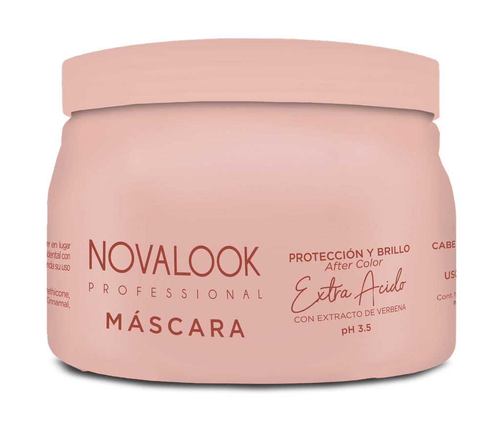 MÁSCARA EXTRA ÁCIDO CABELLOS PROCESADOS - 500 ML - POTE NOVALOOK