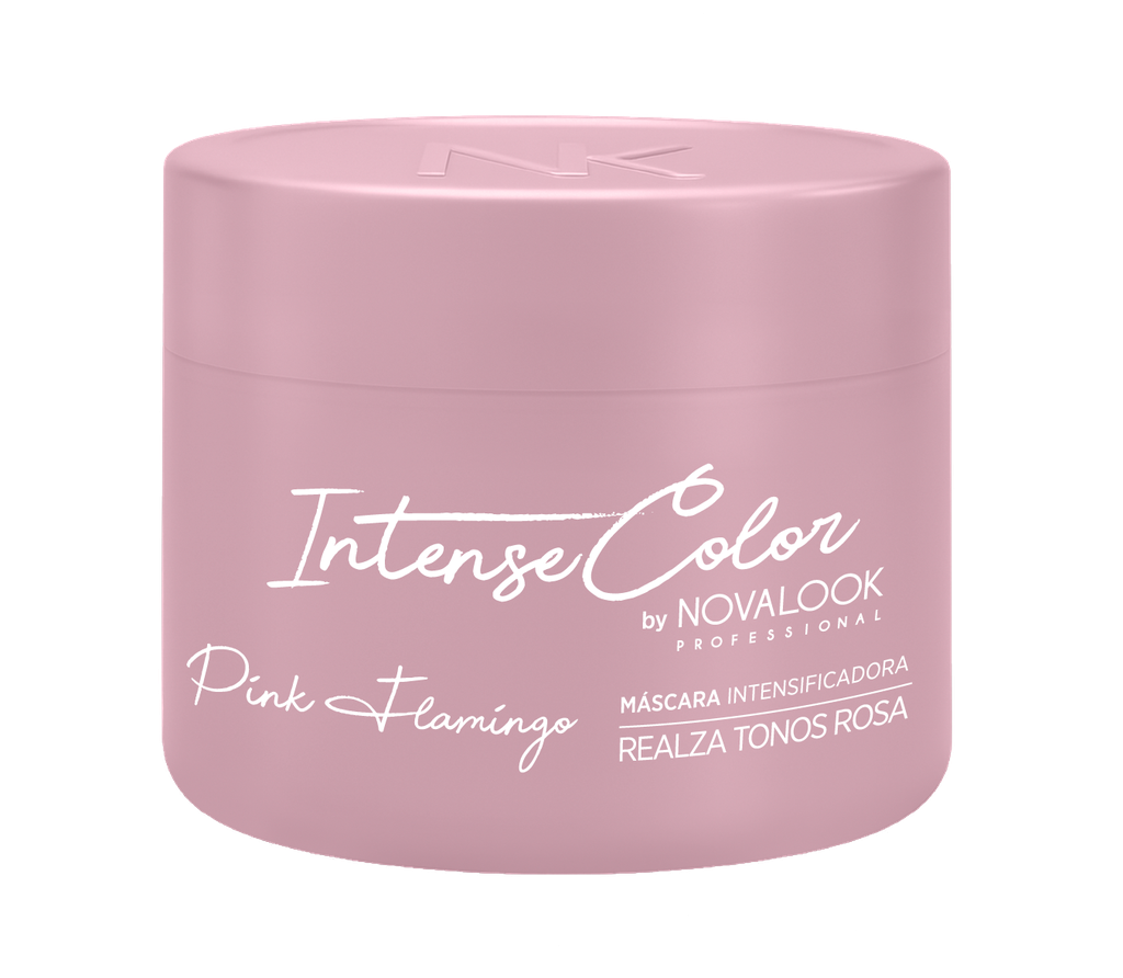 MÁSCARA INTENSE COLOR PINK FLAMINGO - 250 ML - POTE NOVALOOK