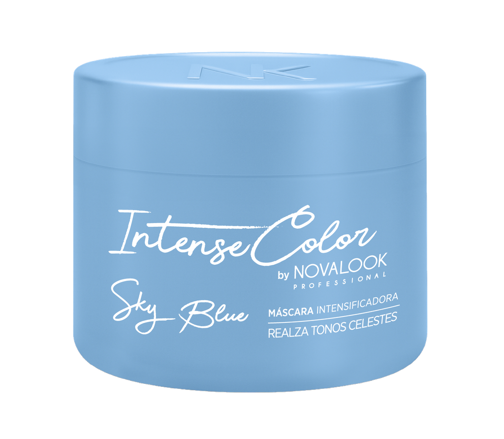 MÁSCARA INTENSE COLOR SKY BLUE - 250 ML - POTE NOVALOOK