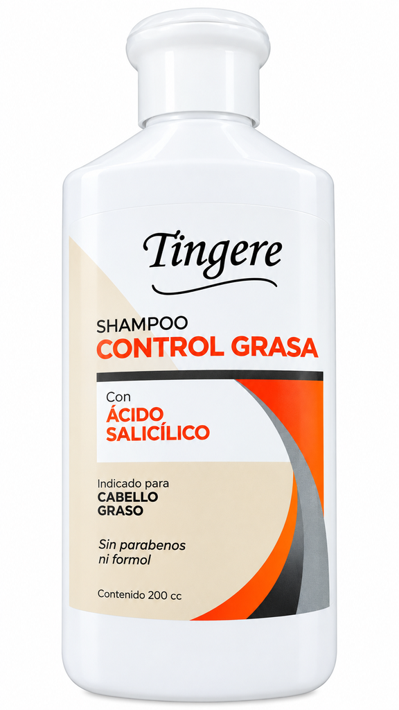 SHAMPOO CONTROL GRASA con ACIDO SALICILICO PARA CABELLO GRASO 200CC