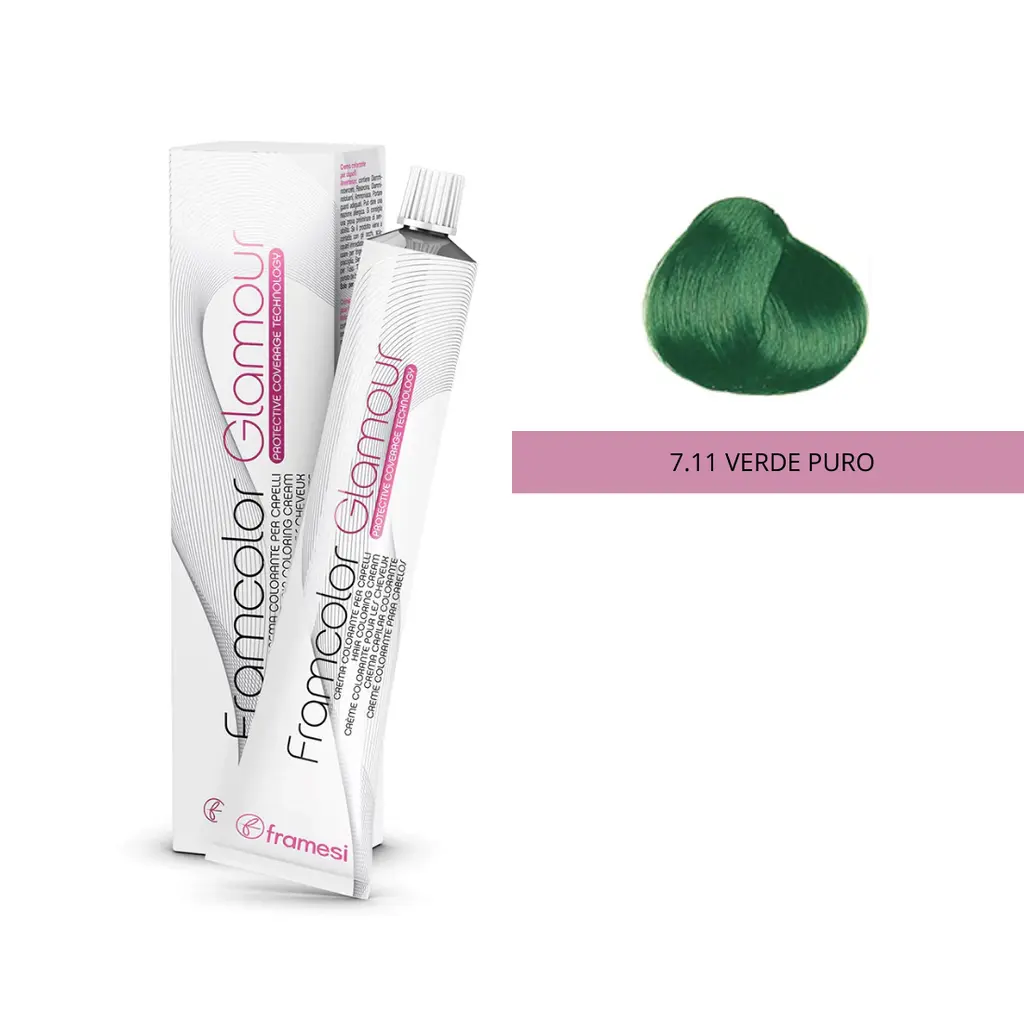 FRAMCOLOR GLAMOUR  VERDE (7.11 - 100 ML - POMO)