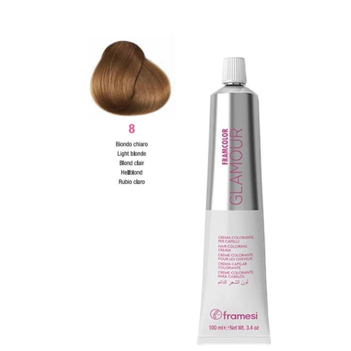 FRAMCOLOR GLAMOUR RUBIO CLARO (8 - 100 ML - POMO)