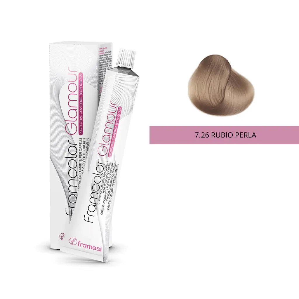 FRAMCOLOR GLAMOUR  RUBIO PERLA (7.26 - 100ML - POMO)