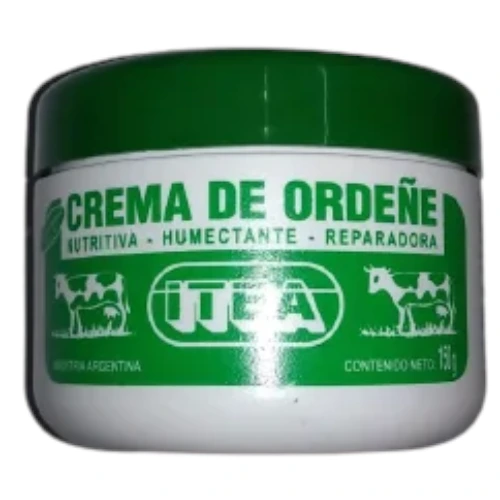 [36863] CREMA DE ORDEÑE LUBRICANTE CICATRIZANTE ANTISÉPTICA CON VITAMINAS A Y E  (150 GRS.) ITEA