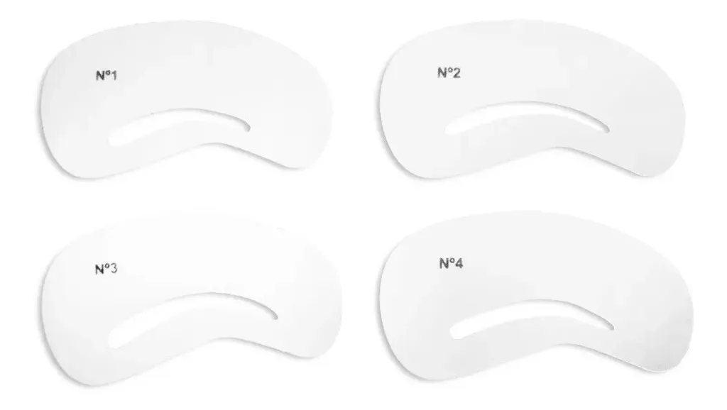 STENCIL PARA CEJAS  (4 UND - BOLSA)