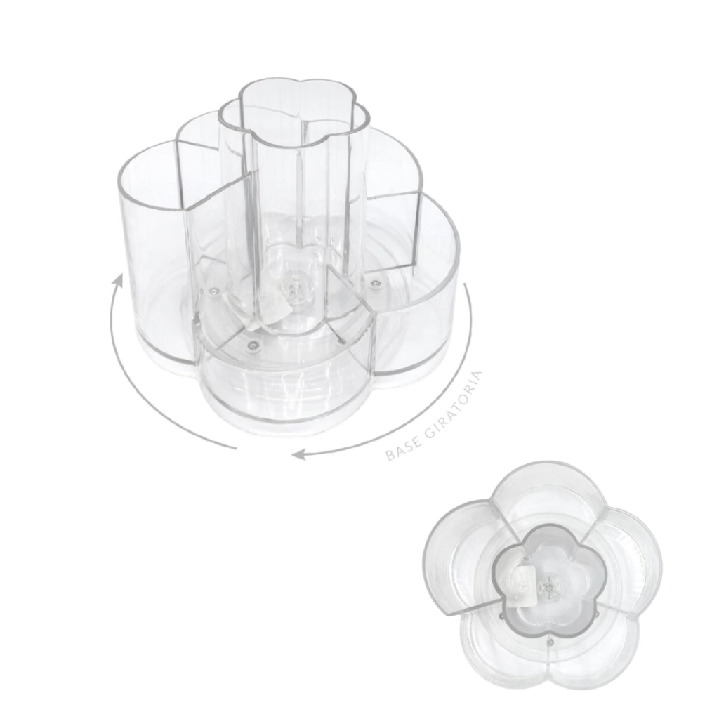 ORGANIZADOR ACRILICO GIRATORIO 14X14X11C (1 UND - CAJA)