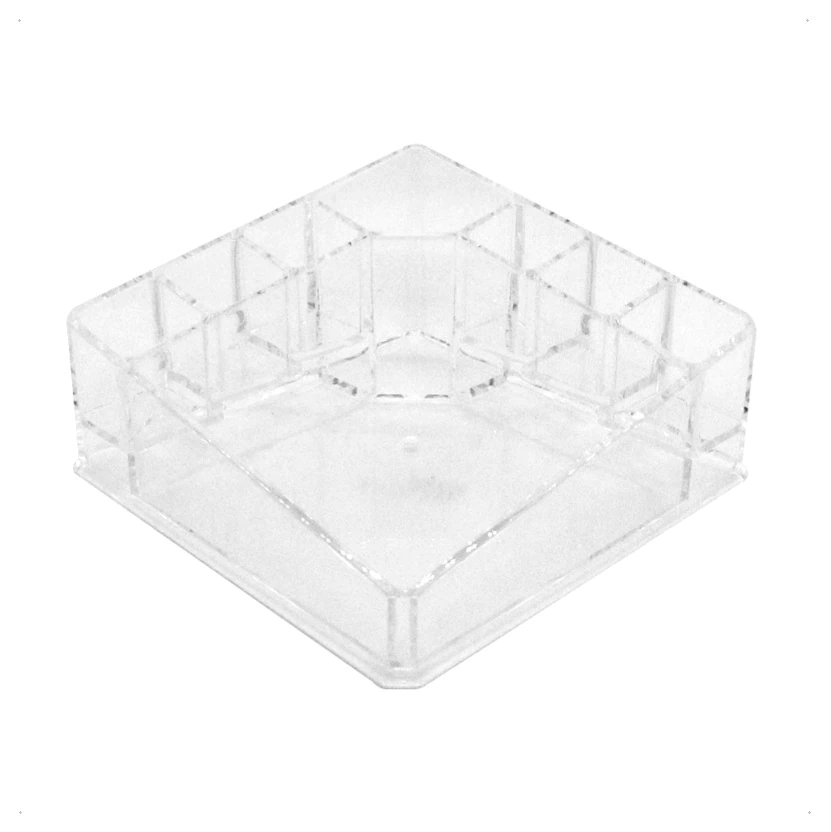 ORGANIZADOR DE ACRÍLICO CUADRADO (14X14X6) (1 UND - CAJA)