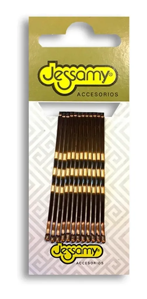 CLIPS EN ACERO (RUBIO - 12 UNDS - BLISTER)