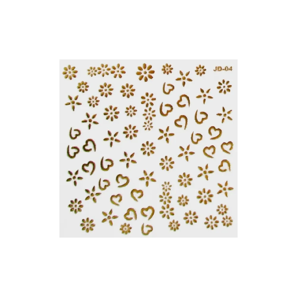 STICKERS METALICOS ORO 404 (1 UND - BOLSA)