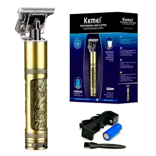 MAQUINA KEMEI KM 1974-C PRO T-OUTLINER (DORADO - 1 UND - CAJA)