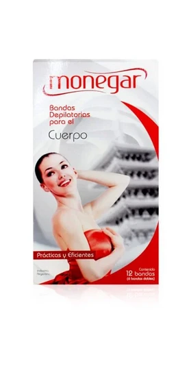 BANDA DEPILATORIA PARA EL CUERPO (12 UNID.)