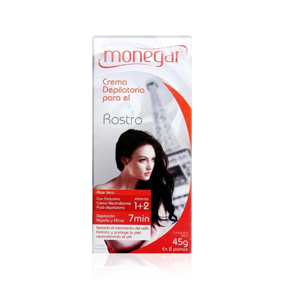 CREMA DEPILATORIA PARA EL ROSTRO	 (30 G - CAJA)