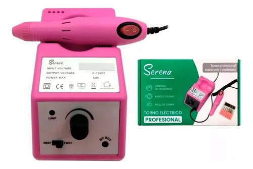 TORNO PARA UÑA PROFESIONAL SERENA PROF 3 (ROSADO - UNIDAD - CAJA)