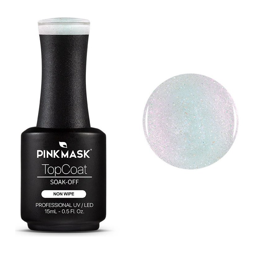 [42259] ESMALTE GEL UV LED (TOP COAT VELVE - 15 ML - FRASCO) PINK MASK