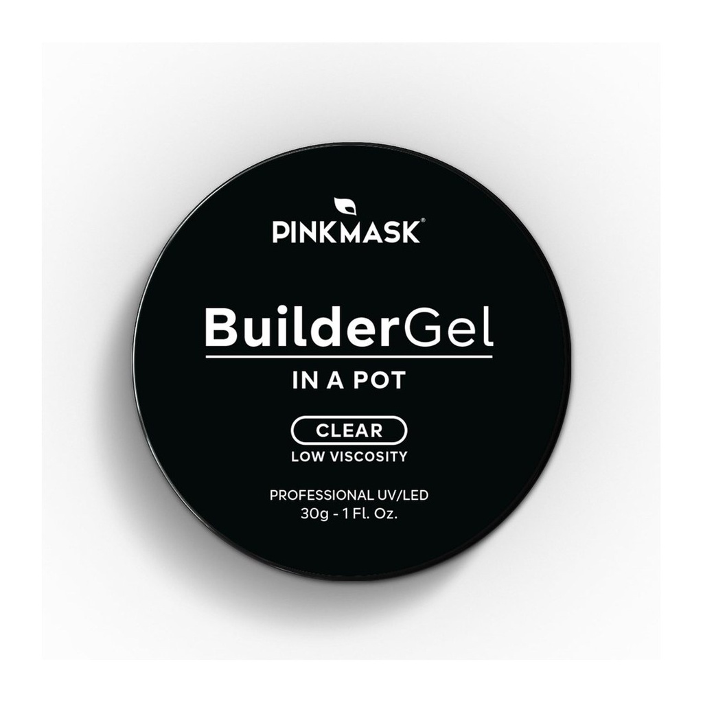 [44464] BUILDER DEL IN A POT (CLEAR - 30 G - POTE) PINK MASK