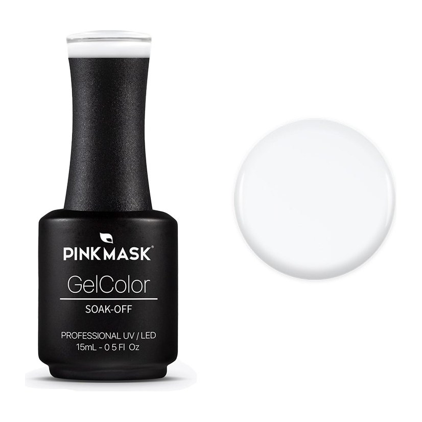 [40871] ESMALTE GEL UV LED (WHITE TIPS - 15 ML - FRASCO) PINK MASK