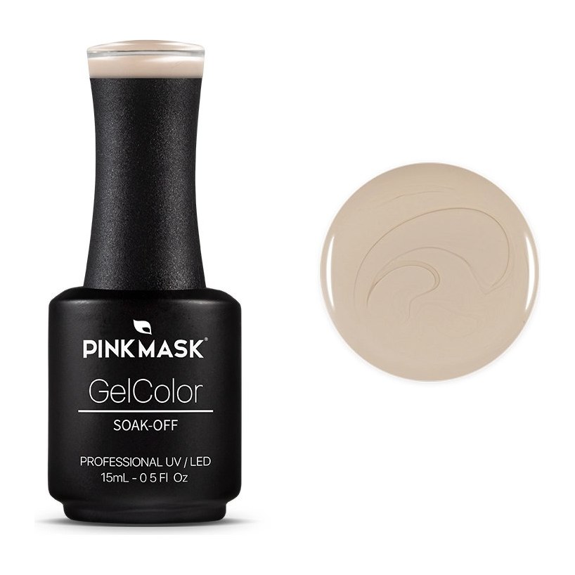 [40882] ESMALTE GEL UV LED (CAMEL - 15 ML - FRASCO) PINK MASK