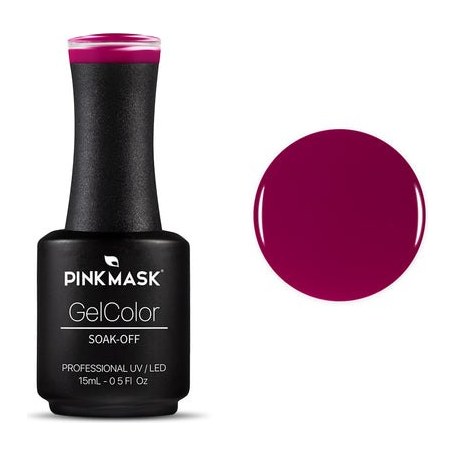 [41398] ESMALTE GEL UV LED (BOURGOGNE - 15 ML - FRASCO) PINK MASK