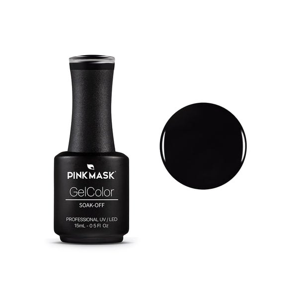 [40872] ESMALTE GEL UV LED TONO (BACK IN BLACK - 15 ML - FRASCO) PINK MASK