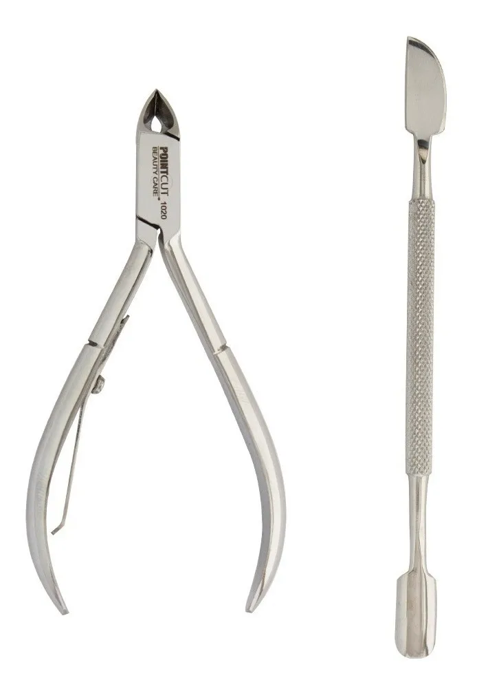 SET ALICATE CORTA CUTICULAS + PUSHER S1021 (2 UND - BOLSA)