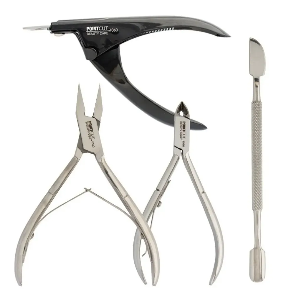 SET ALICATES MANICURIA PROFESIONAL S1025 (4 PCS - ESTUCHE)