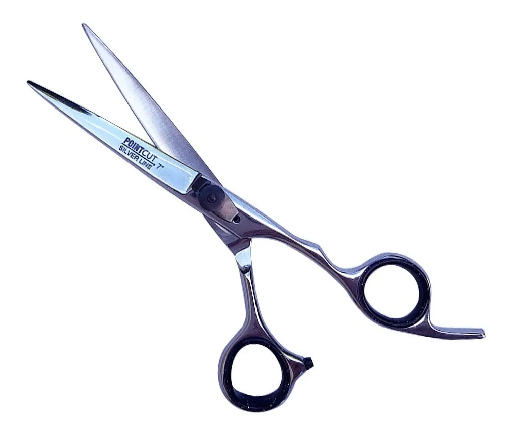 TIJERA BARBERA FILO NAVAJA SILVER LINE 7 PULGADAS 7040 (1 UND - ESTUCHE)