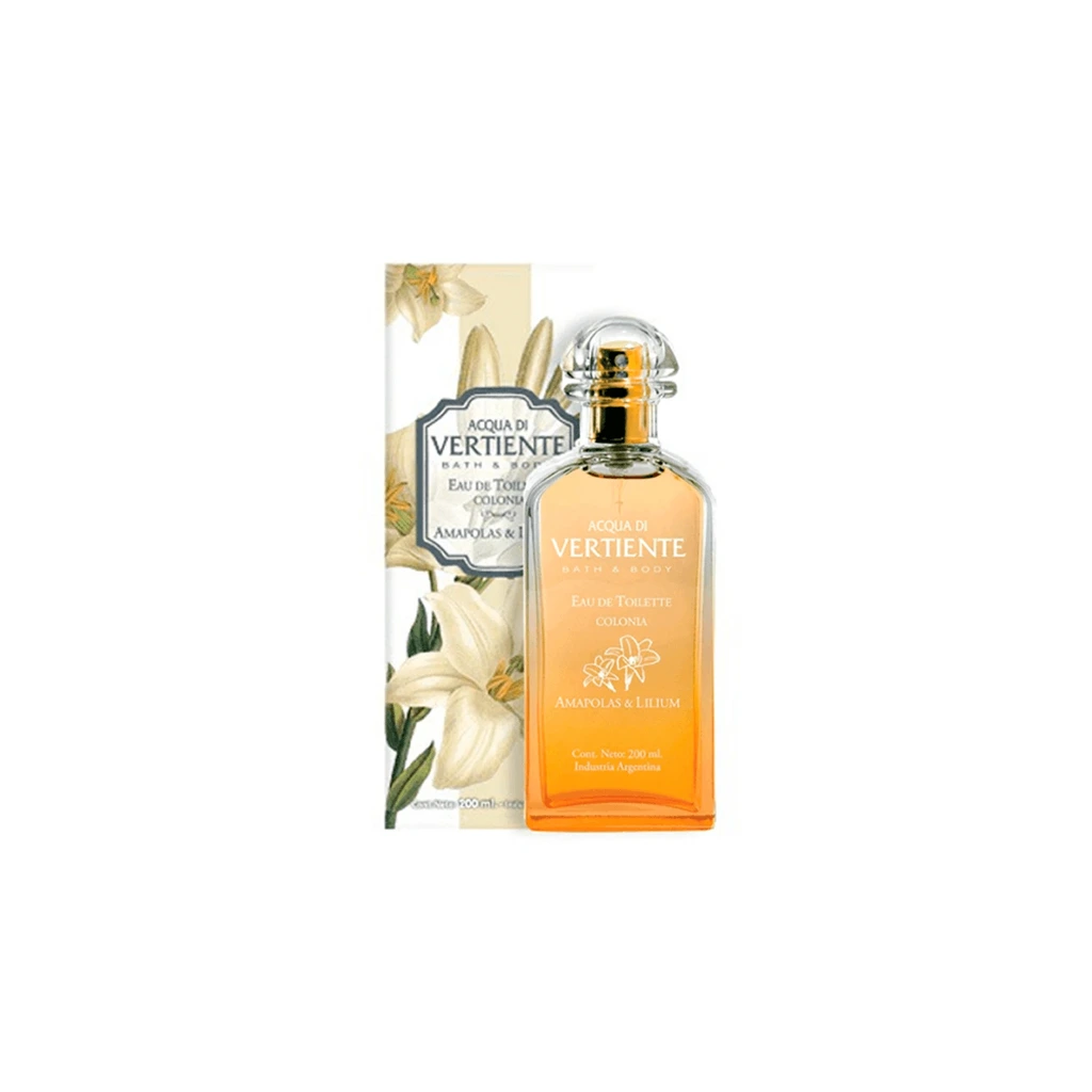 VERTIENTE COLONIA AMAPOLA Y LILIUM C/ESTUCHE (200 ML - CAJA)