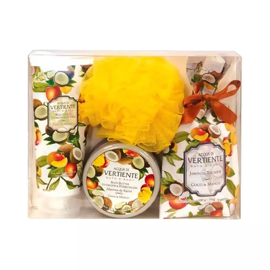 ESTUCHE CRISTAL  COCO & MANGO (4 UND - CAJA)