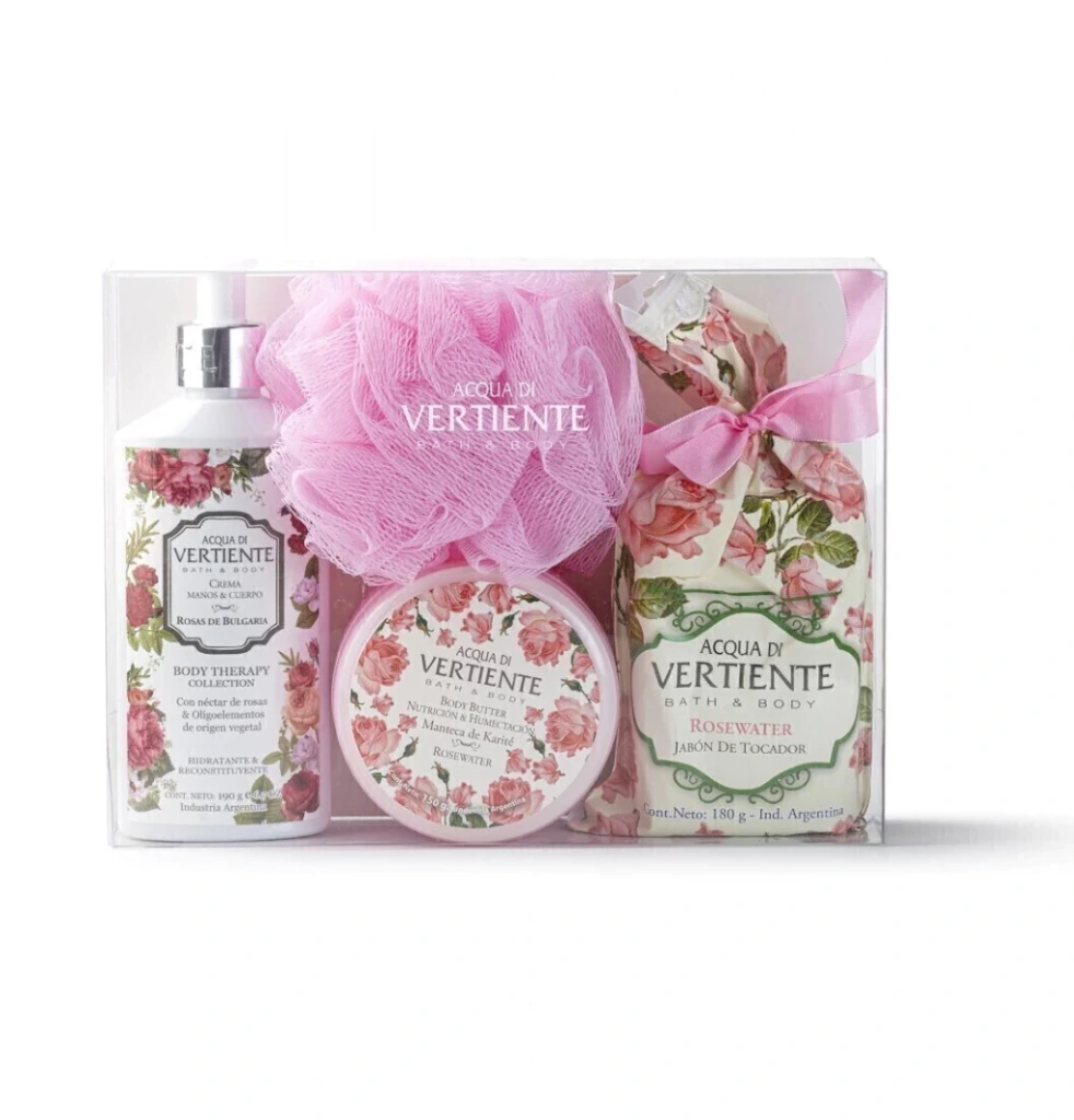 ESTUCHE CRISTAL ROSEWATER (4 UND - ESTUCHE)