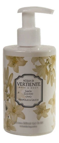 JABON LIQUIDO AMAPOLAS Y LILIUM  (250 ML - DOSIFICADOR)