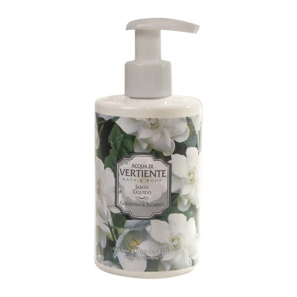 JABON LÍQUIDO GARDENIA Y JAZMINES (250 ML - DOSIFICADOR) SAINT JULIEN