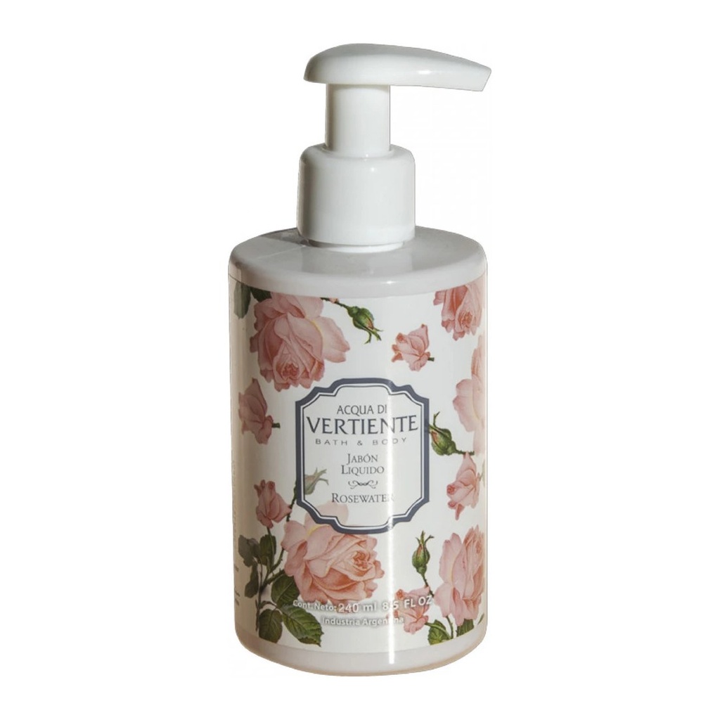 [35886] JABON LIQUIDO ROSEWATER (240 ML - DOSIFICADOR) SAINT JULIEN