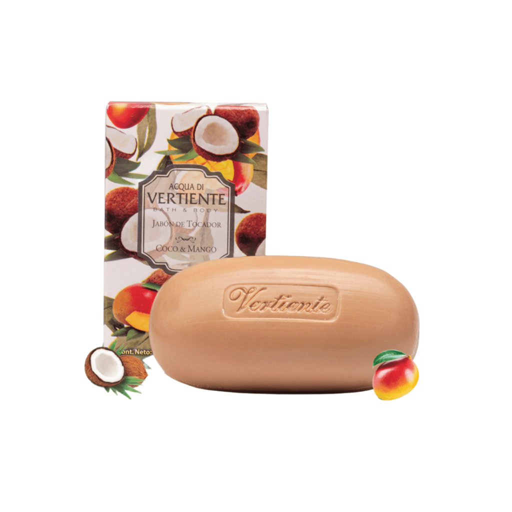 JABON DE TOCADOR COCO & MANGO  (100 GRS - CAJA)