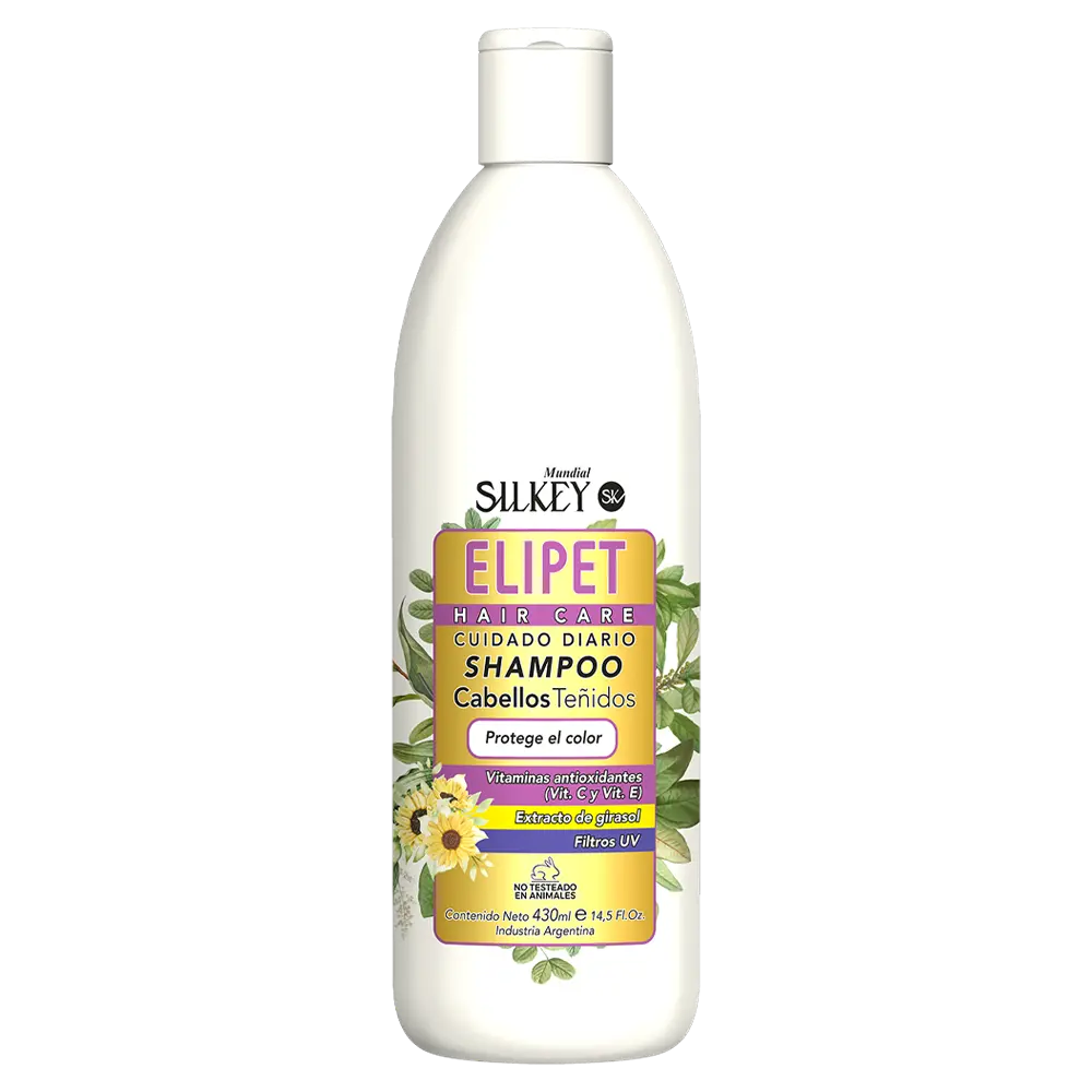 ELIPET SHAMPOO CABELLOS TENIDOS (430 ML - ENVASE)
