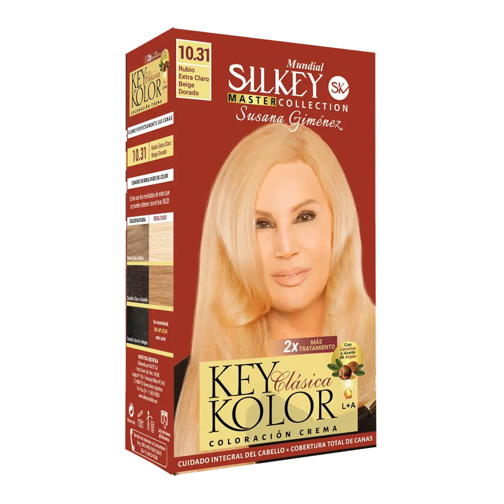 KEY KOLOR CLASICA RUBIO EXTRA CLARO BEIGE DORADO (10.31 - CAJA)