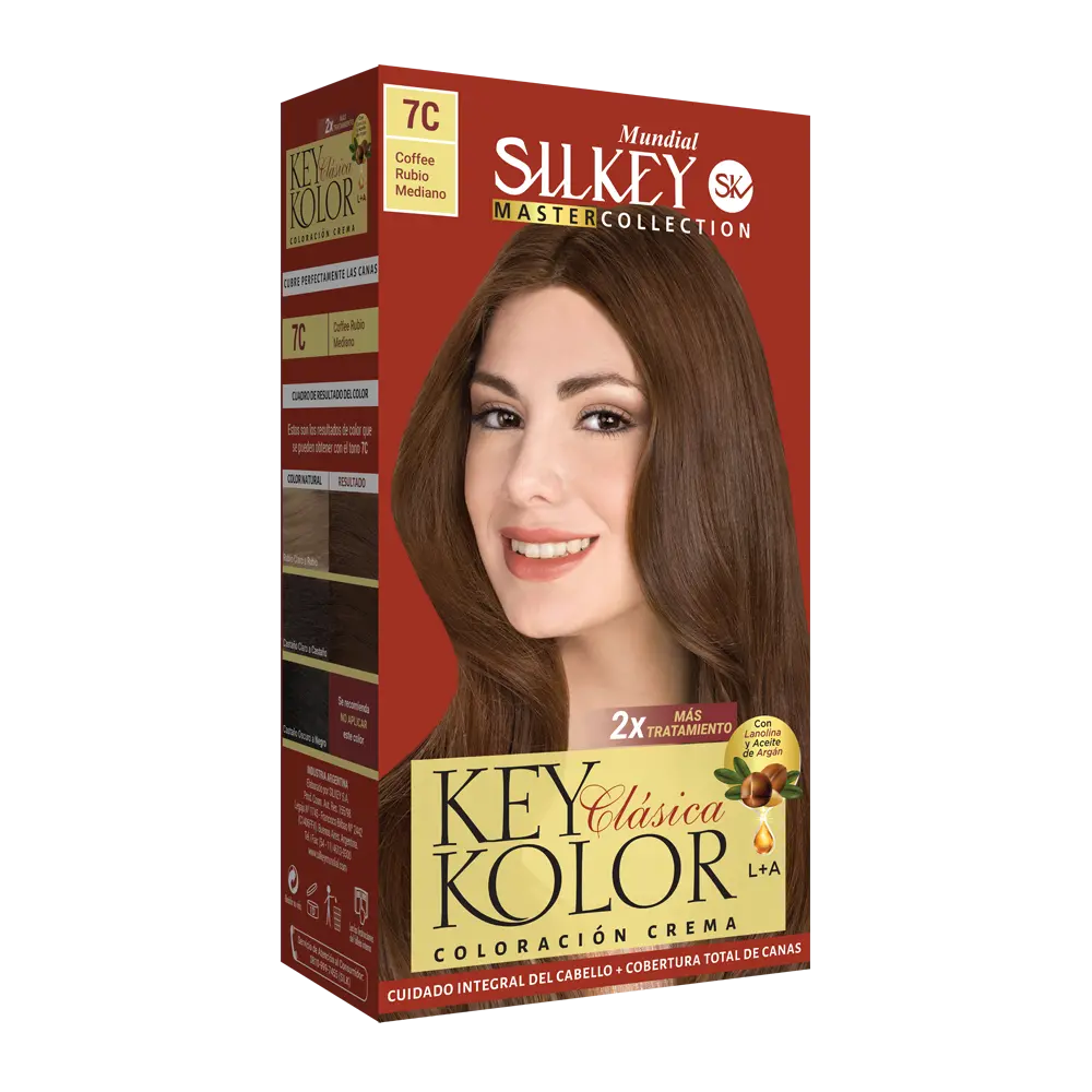 KEY KOLOR CLASICA COFFE RUBIO MEDIANO (7.C  - KIT)