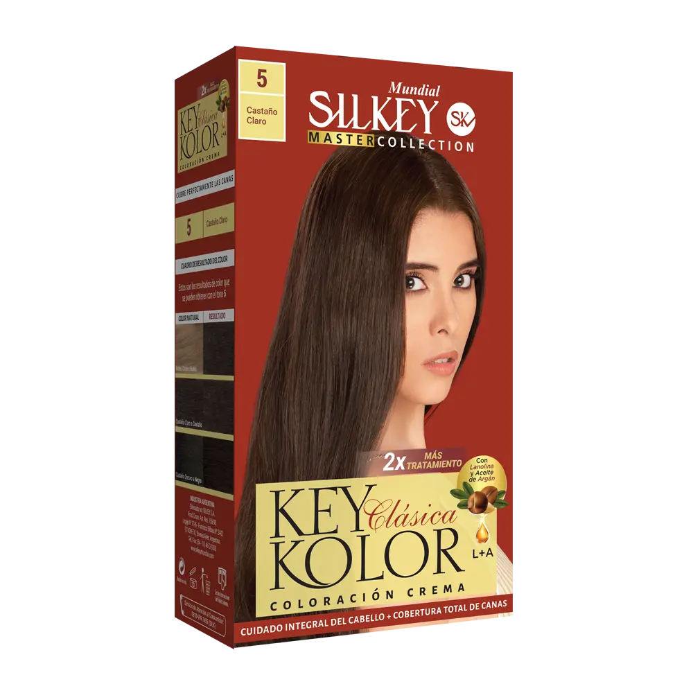 KEY KOLOR CLASICA KIT  CASTAÑO CLARO (5 - KIT)