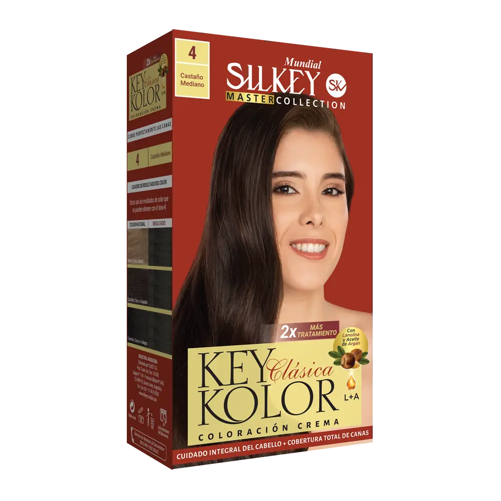 KEY KOLOR CLASICA KIT CASTAÑO MEDIANO (4 - KIT)