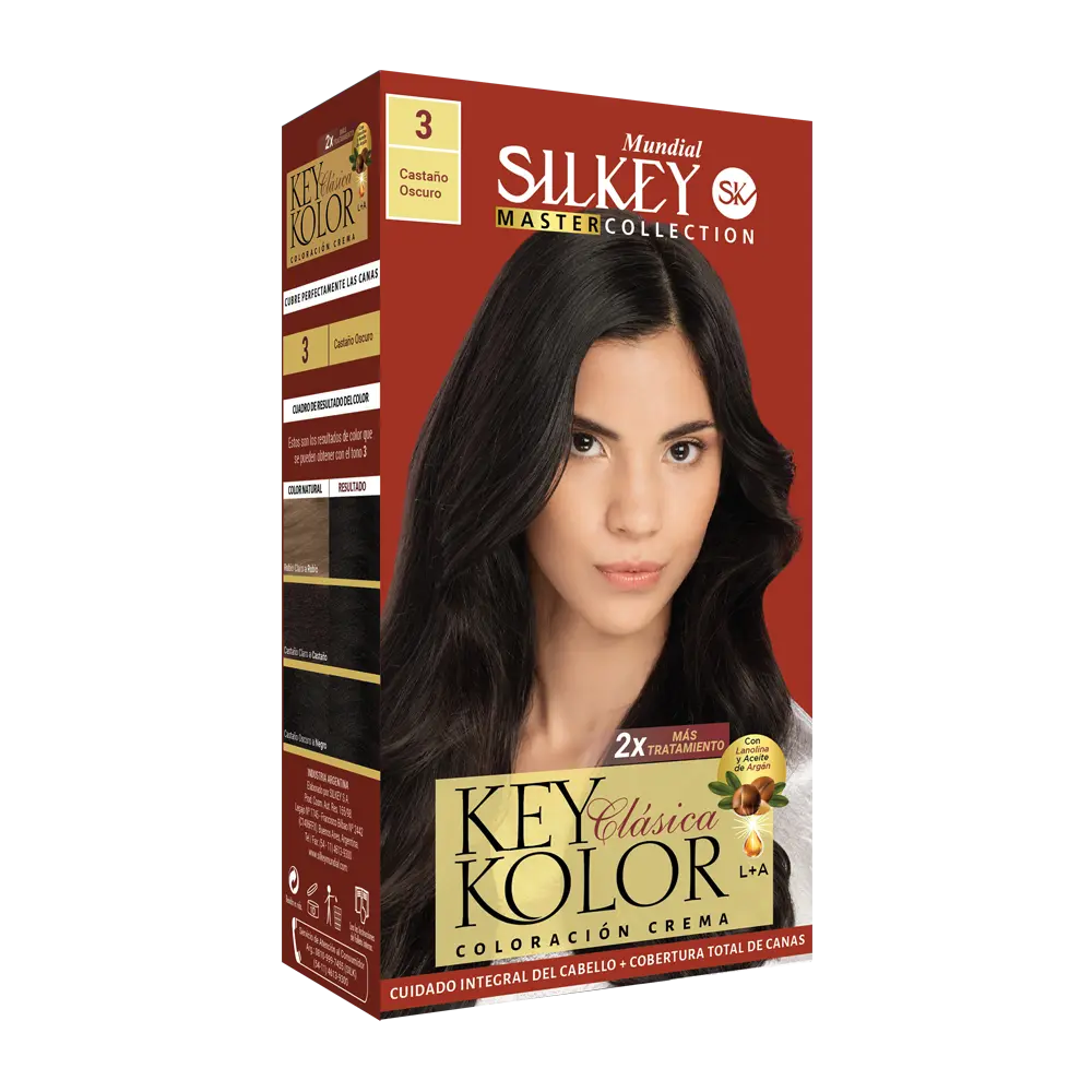 KEY KOLOR CLASICA KIT  CASTAÑO OSCURO (3 - KIT)