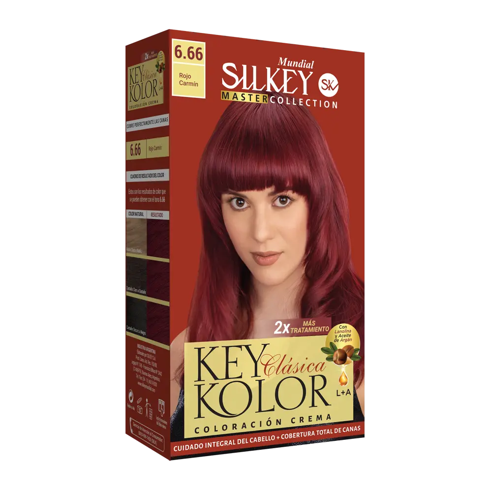 KEY KOLOR CLASICA KIT  ROJO CARMIN (6.66 - KIT)