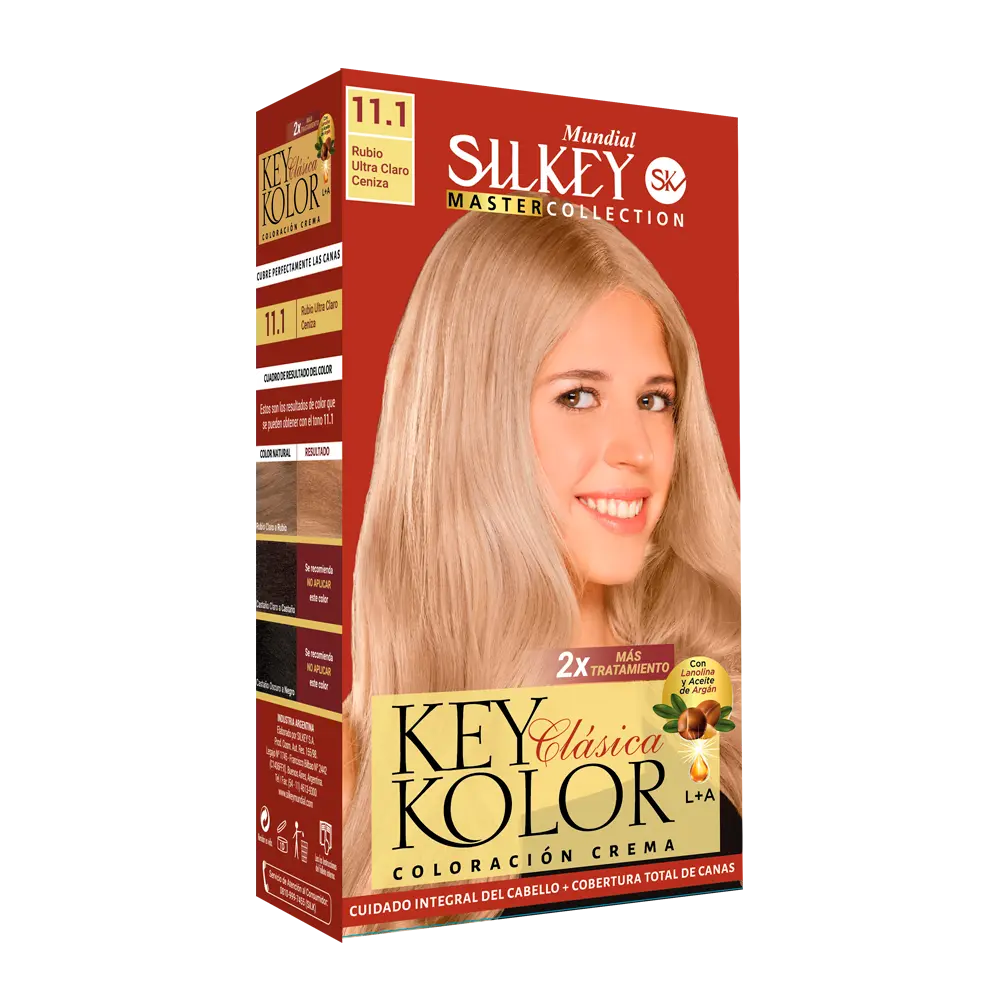 KEY KOLOR CLASICA KIT MASTER COLLECTION  RUBIO ULTRA CLARO CENIZA (11.1 - KIT)