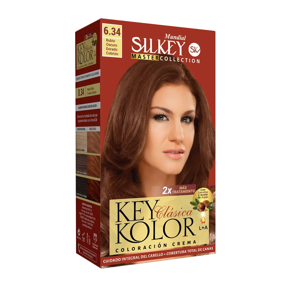 KEY KOLOR CLASICA KIT MASTER COLLECTION RUBIO OSCURO DORADO COBRIZO (6.34 - KIT)