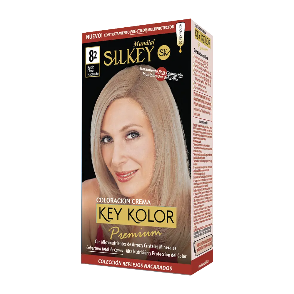 KEY KOLOR PREMIUM KIT  RUBIO CLARO NACARADO (8.2 - KIT)