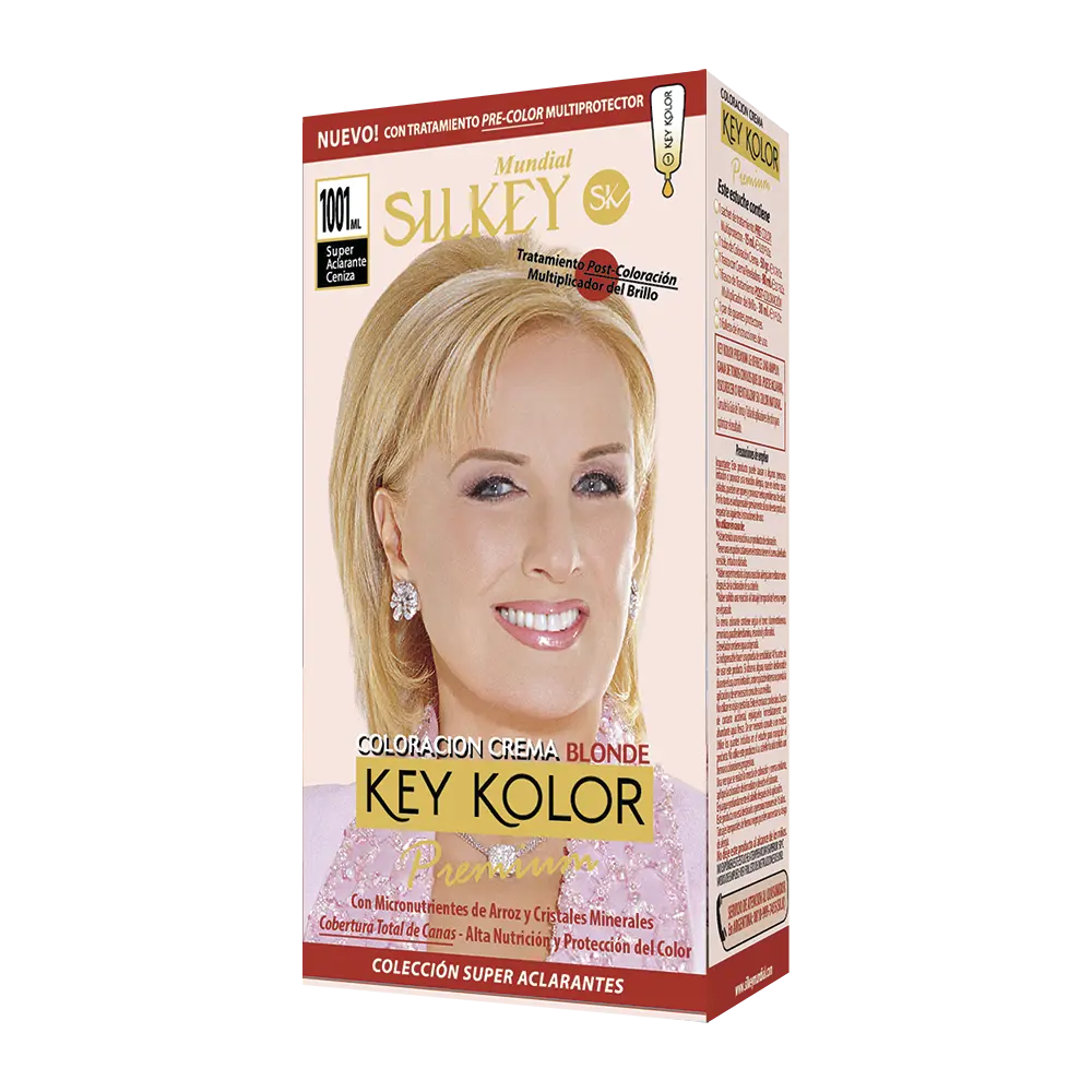 KEY KOLOR PREMIUM KIT  SUPER ACLARANTE CENIZA (1001 - KIT)